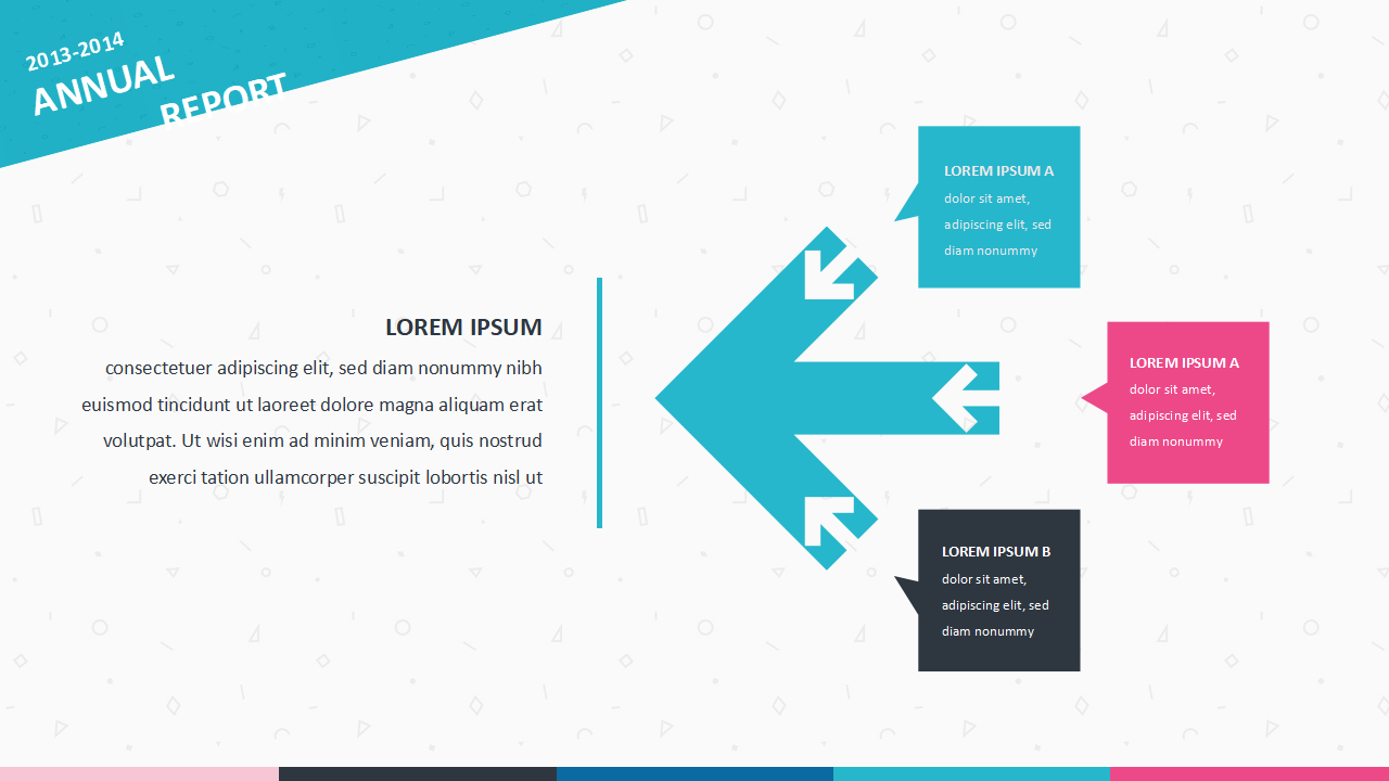 蓝色颜色亮丽版模板