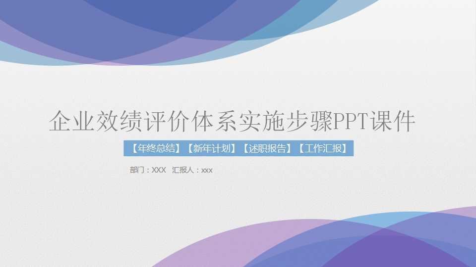 企业效绩评价体系实施步骤PPT课件