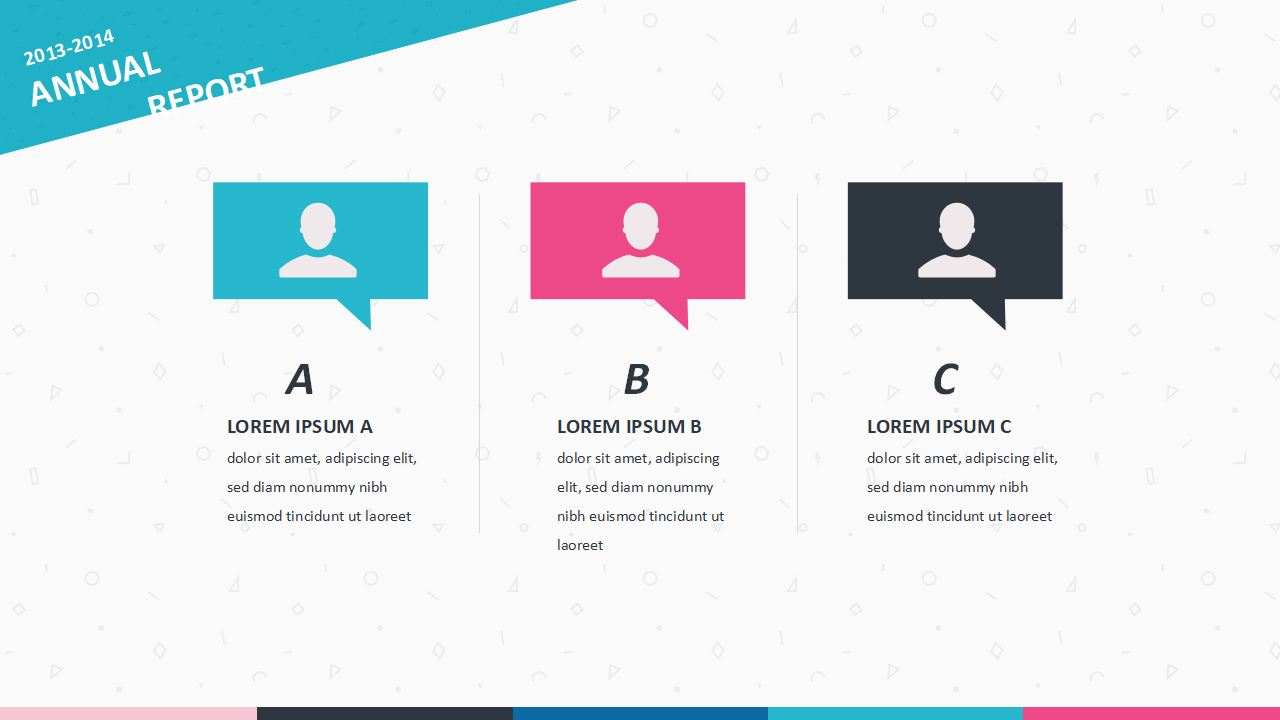 蓝色颜色亮丽版模板