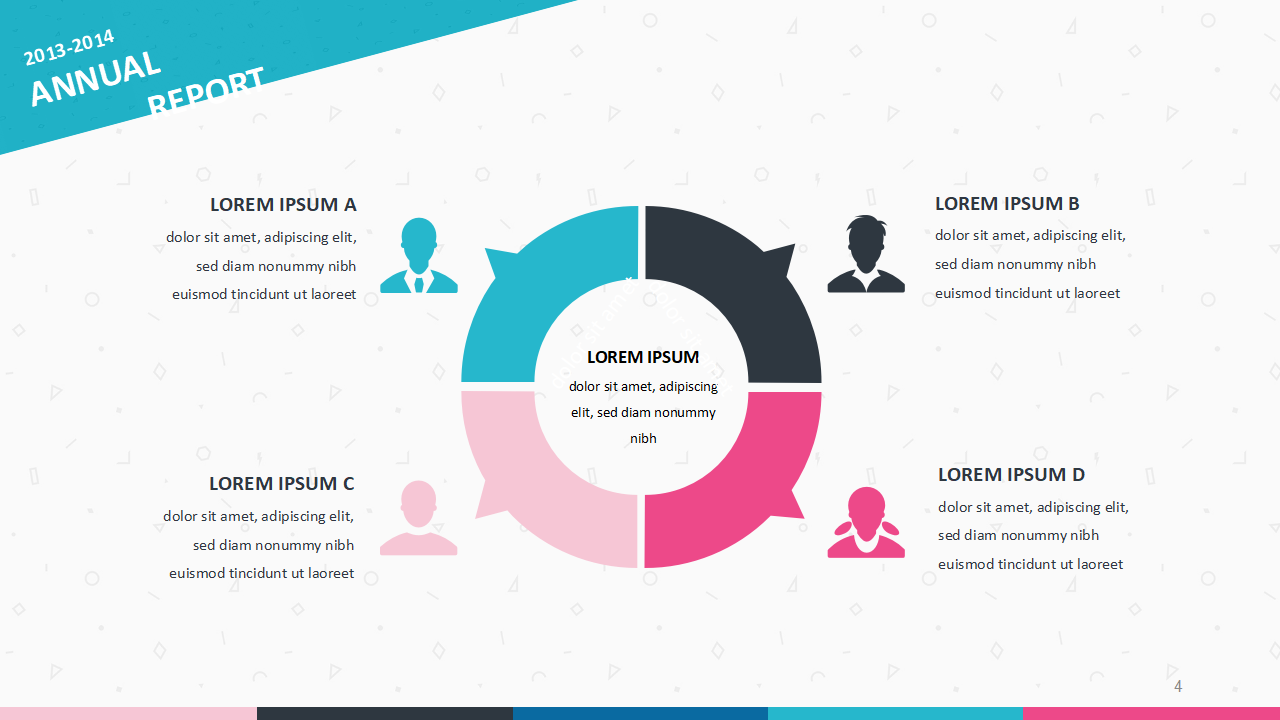 蓝色颜色亮丽版模板