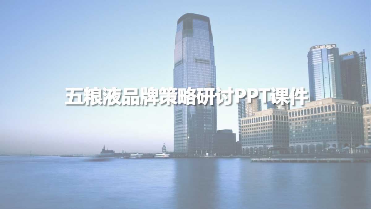 五粮液品牌策略研讨PPT课件