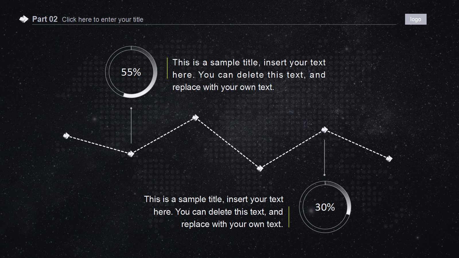 黑色背景幻灯片模板