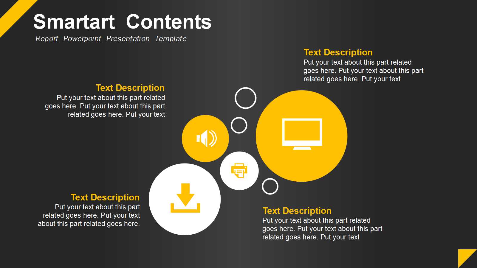 黑色背景PPT模板_产品展示