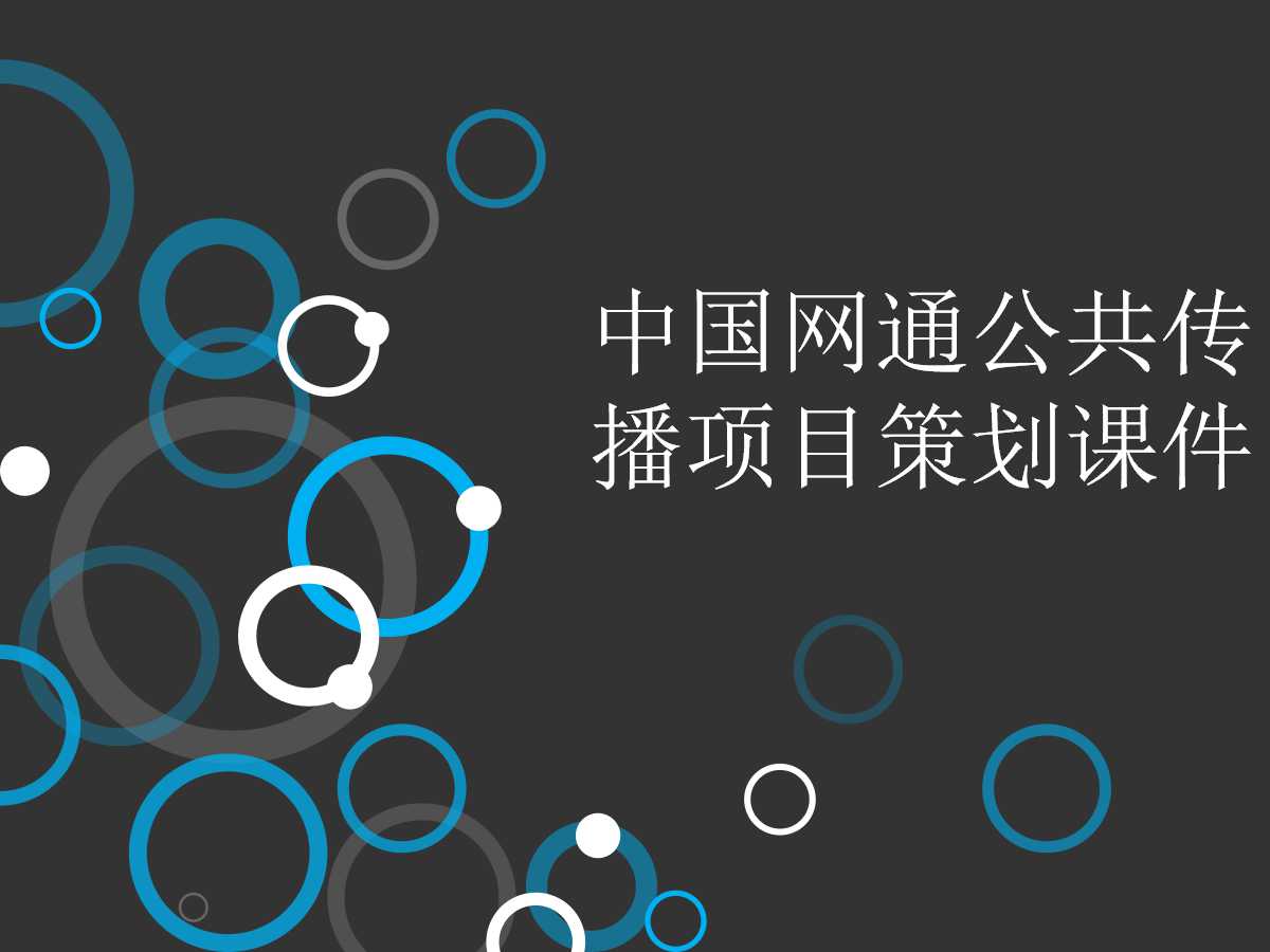中国网通公共传播项目策划PPT课件二