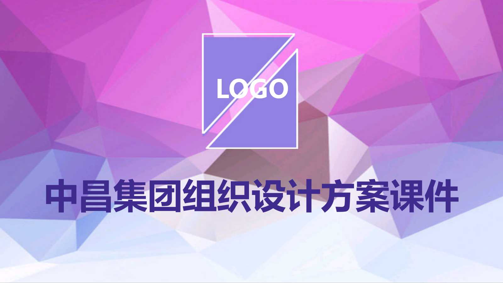 中昌集团组织设计方案PPT课件