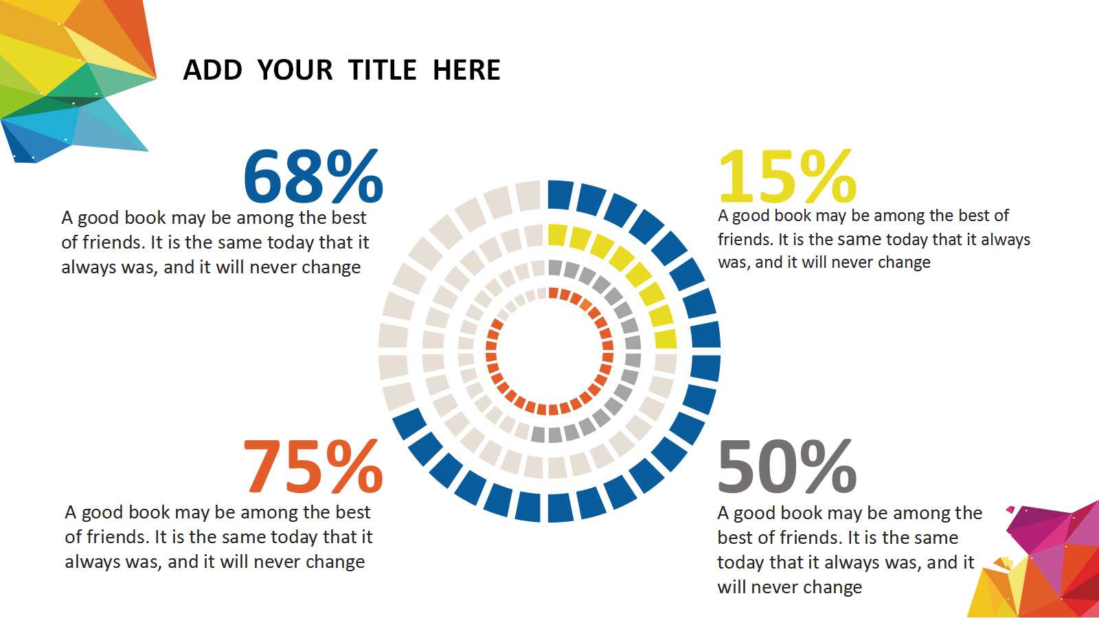 抽象彩色模块PPT模板下载