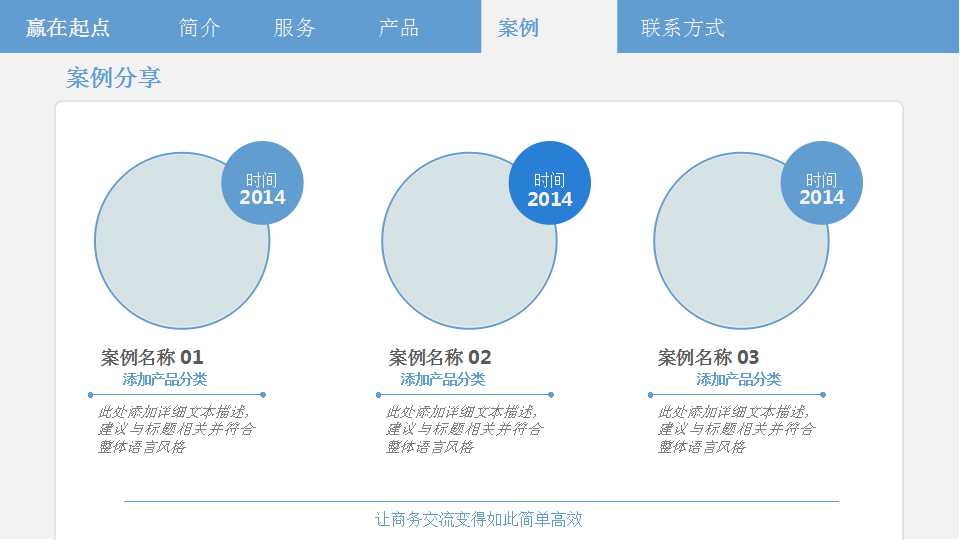 企业的设计－商务PPT模板