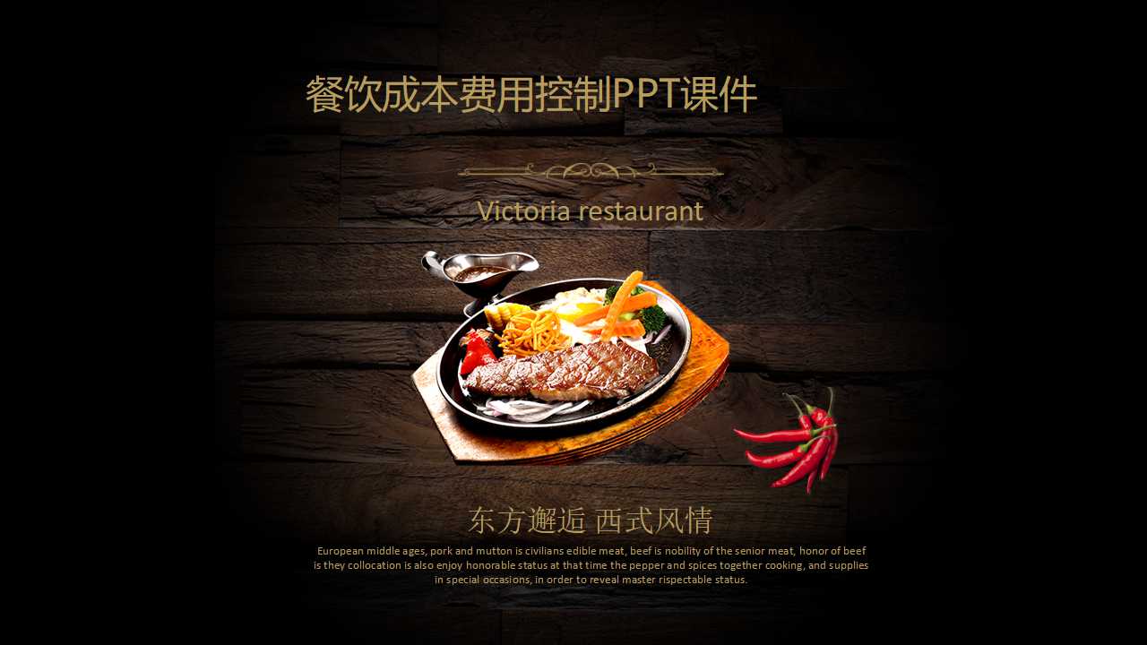 餐饮成本费用控制PPT课件
