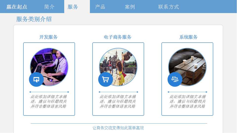 企业的设计－商务PPT模板