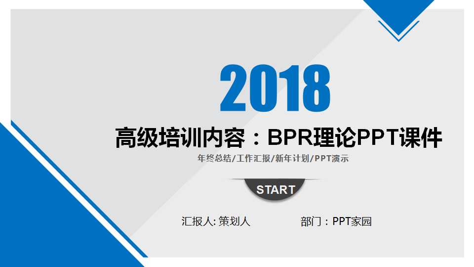 高级培训内容：BPR理论PPT课件