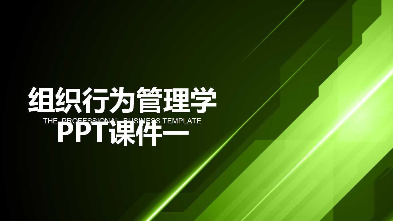 组织行为管理学PPT课件一