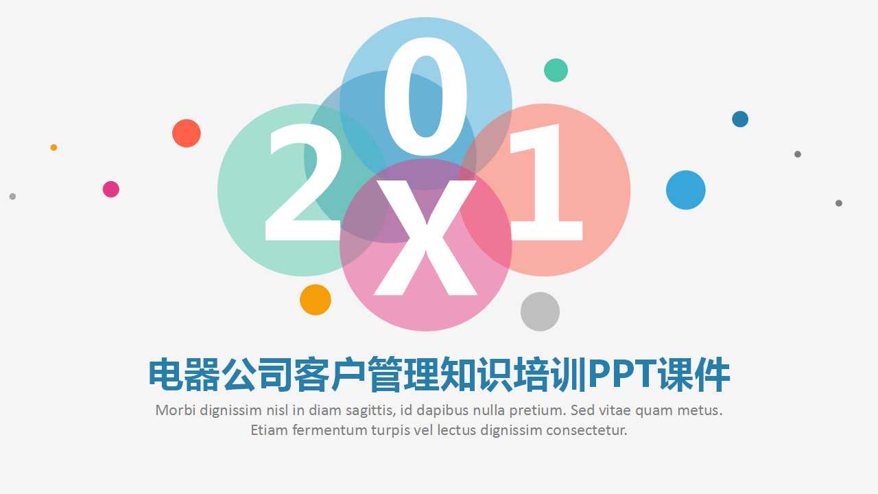 电器公司客户管理知识培训PPT课件