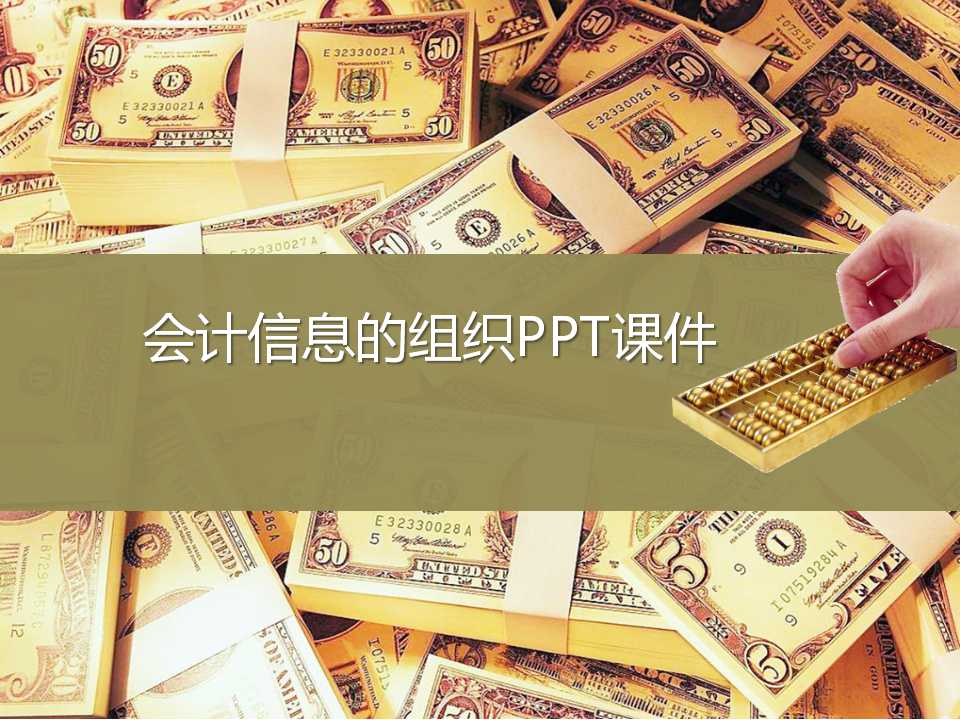 会计信息的组织PPT课件