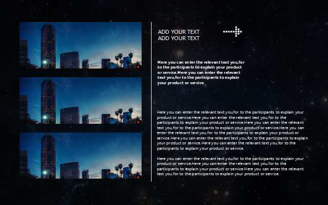 蓝色星空PPT模板图片下载