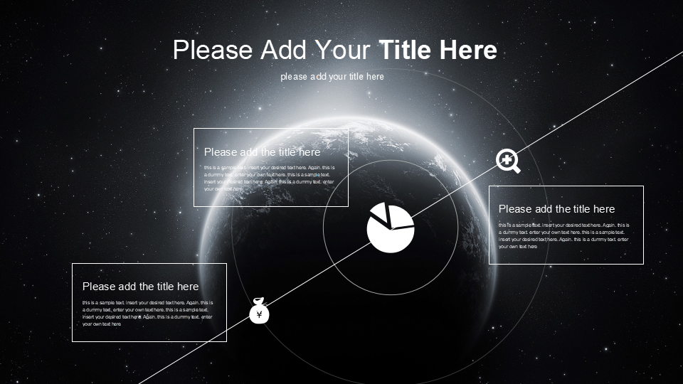 教育PPT模板-深蓝色背景