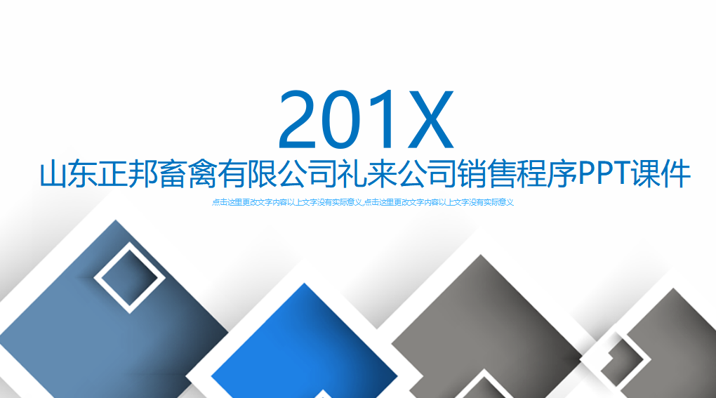 山东正邦畜禽有限公司礼来公司销售程序PPT课件