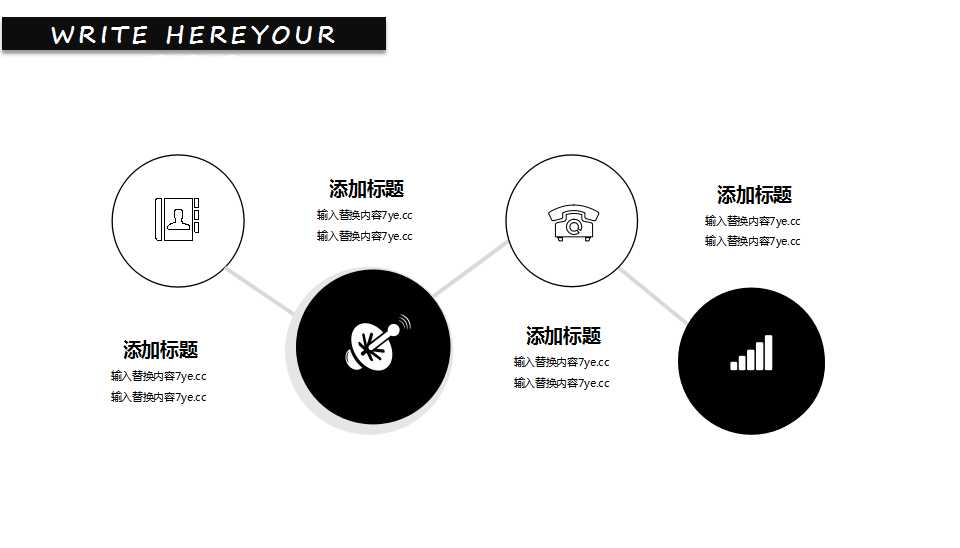 外国女士背景幻灯片模板