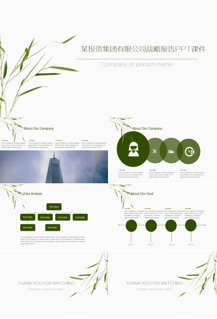 某投资集团有限公司战略报告PPT课件