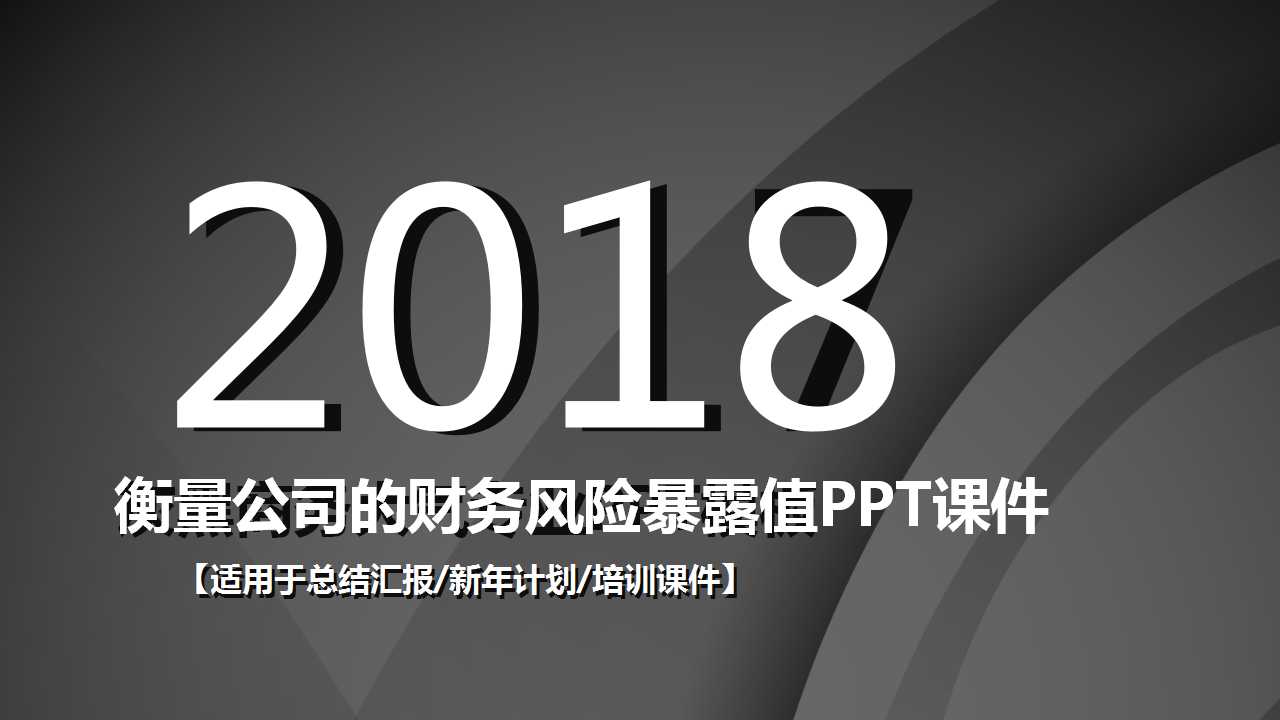 衡量公司的财务风险暴露值PPT课件