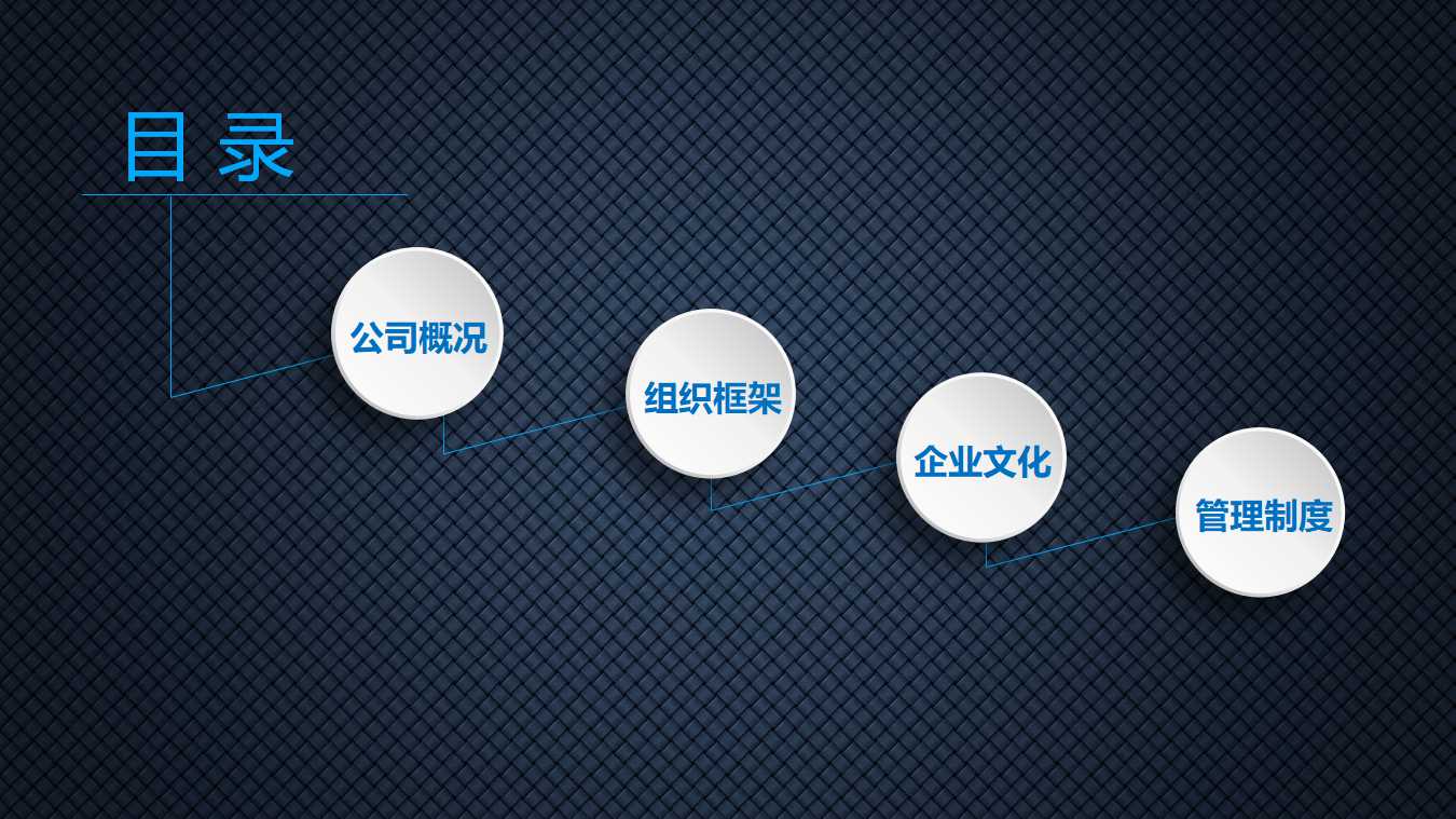 带动画的蓝色幻灯片模板