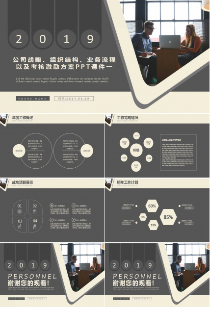 公司战略、组织结构、业务流程以及考核激励方案PPT课件一