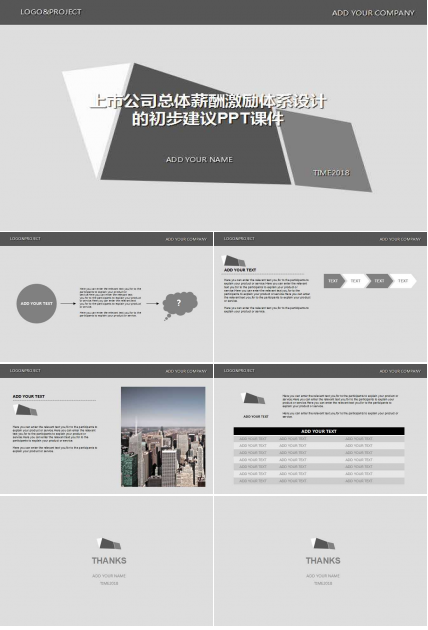 某上市公司总体薪酬激励体系设计的初步建议PPT课件