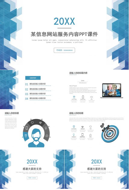 某信息网站服务内容PPT课件