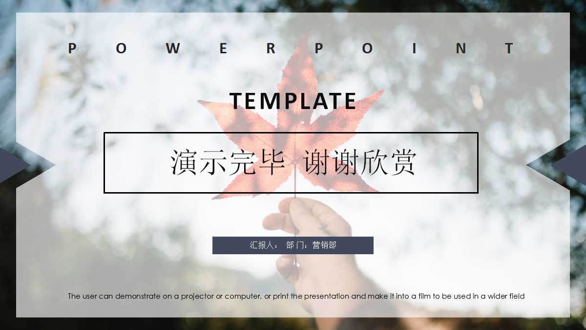 ppt季度工作汇报模板