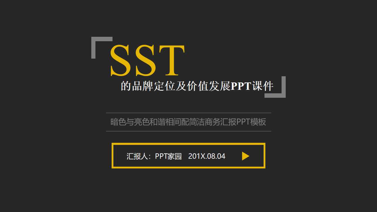 SST的品牌定位及价值发展PPT课件