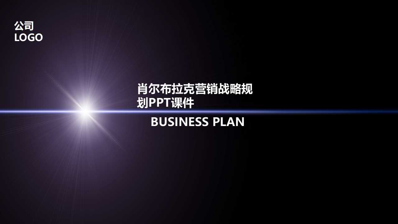 肖尔布拉克营销战略规划PPT课件