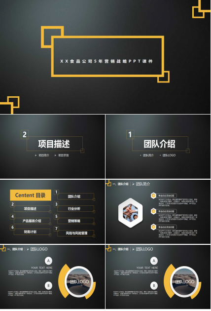 XX食品公司5年营销战略PPT课件