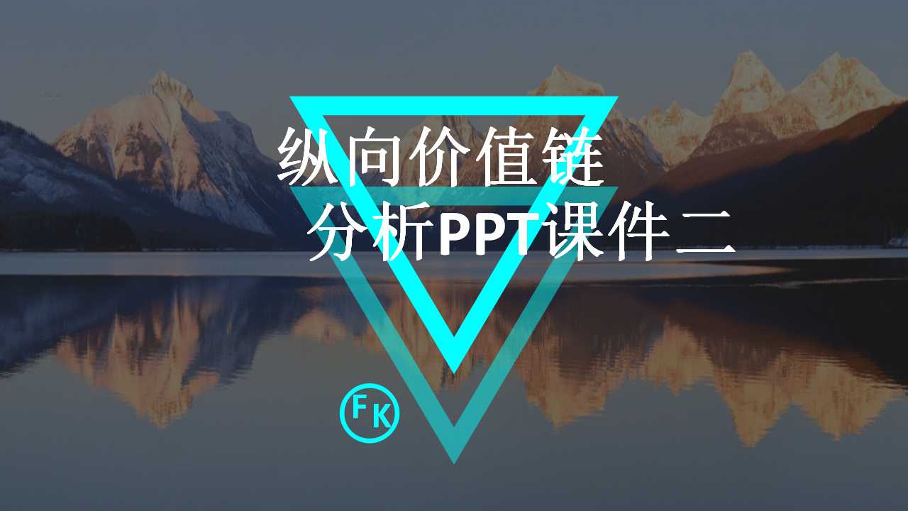 纵向价值链分析PPT课件二