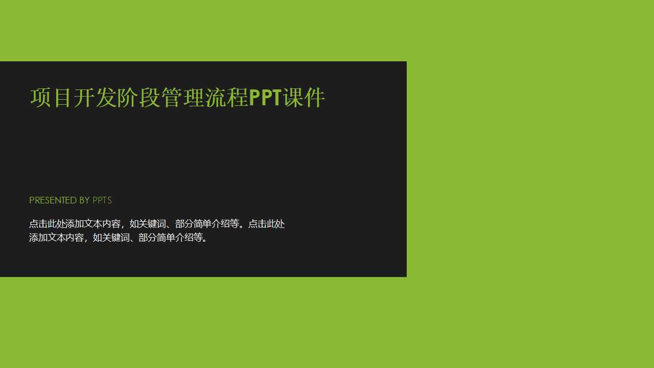 项目开发阶段管理流程PPT课件