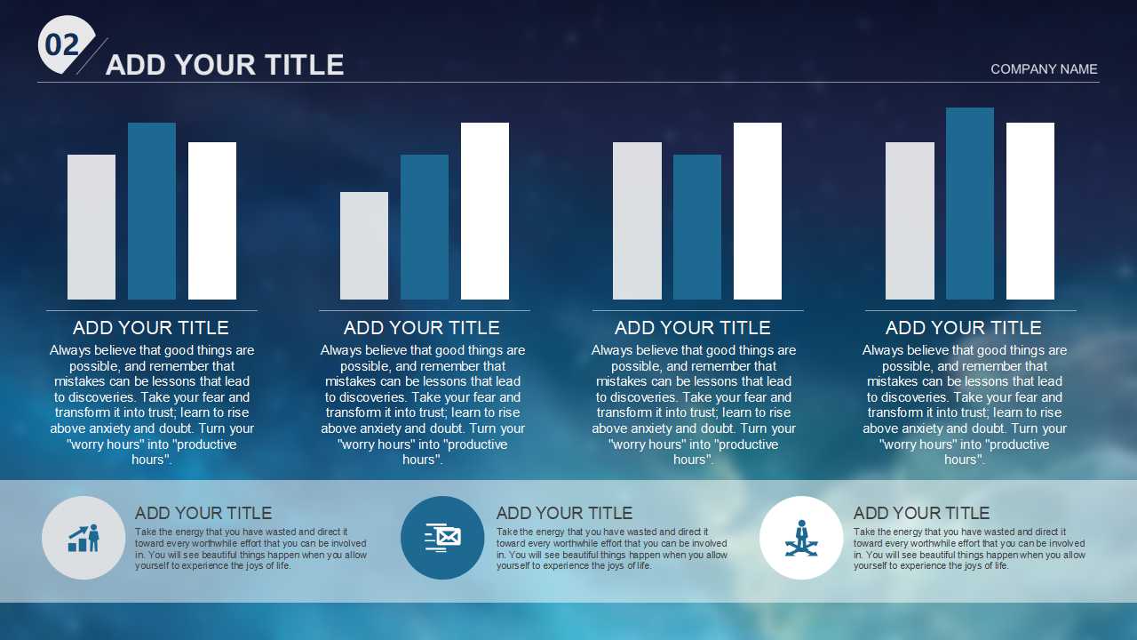 太空中的地球蓝色PPT模板套装
