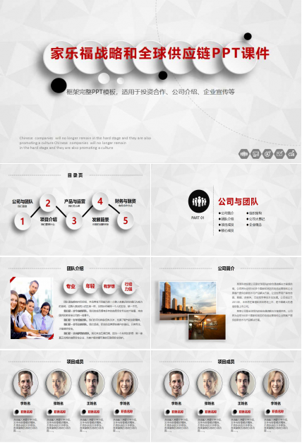 家乐福战略和全球供应链PPT课件