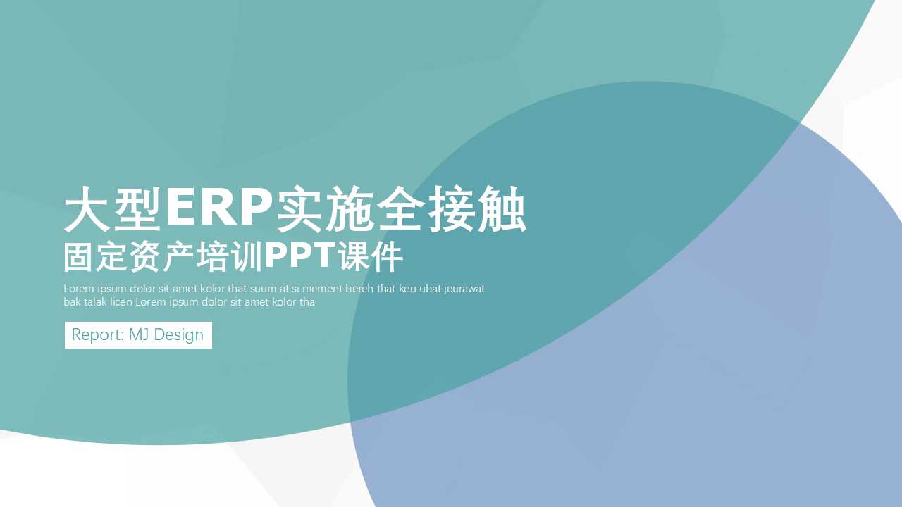 大型ERP实施全接触-固定资产培训PPT课件