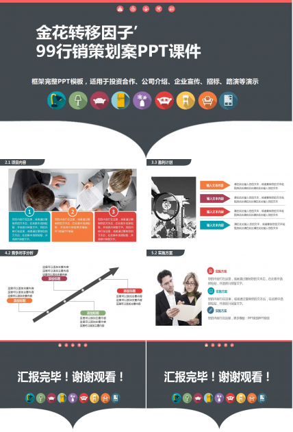 金花转移因子’99行销策划案PPT课件