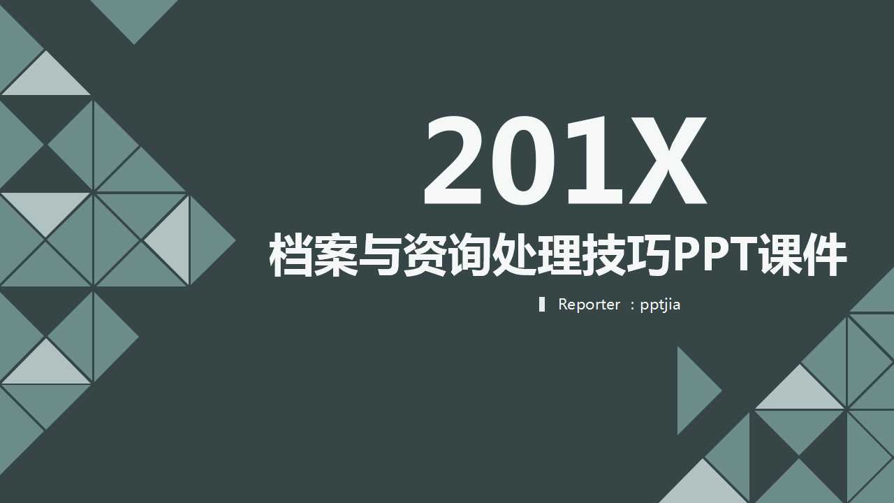 档案与资询处理技巧PPT课件