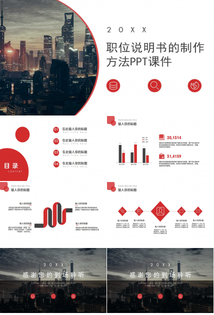 职位说明书的制作方法PPT课件