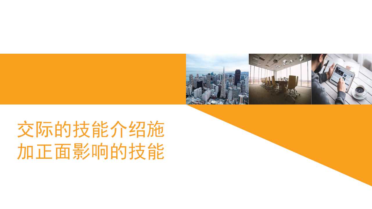 交际的技能介绍施加正面影响的技能PPT课件