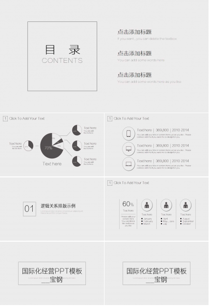 国际化经营PPT模板__宝钢