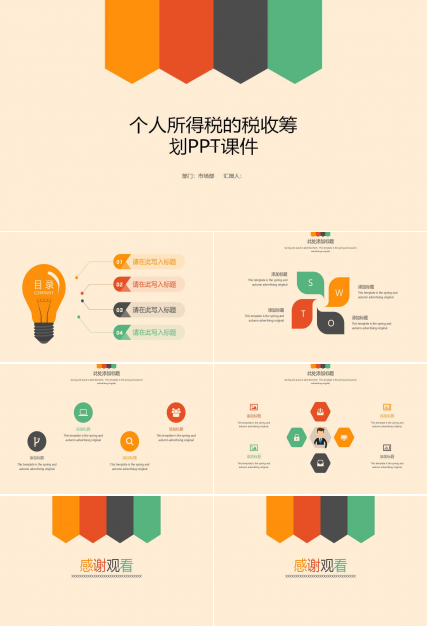 个人所得税的税收筹划PPT课件