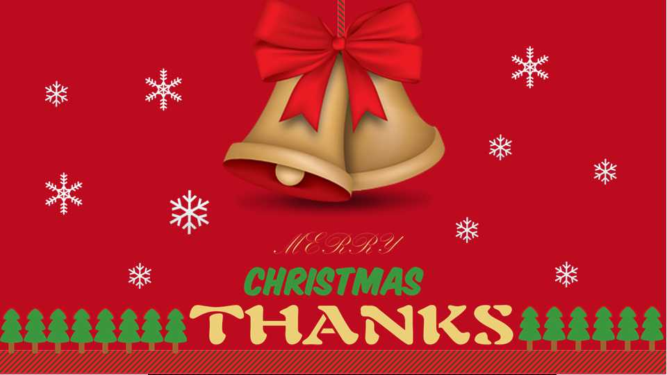 圣诞庆祝PPT模板_美丽红色背景