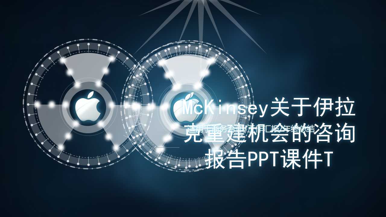 McKinsey关于伊拉克重建机会的咨询报告PPT课件
