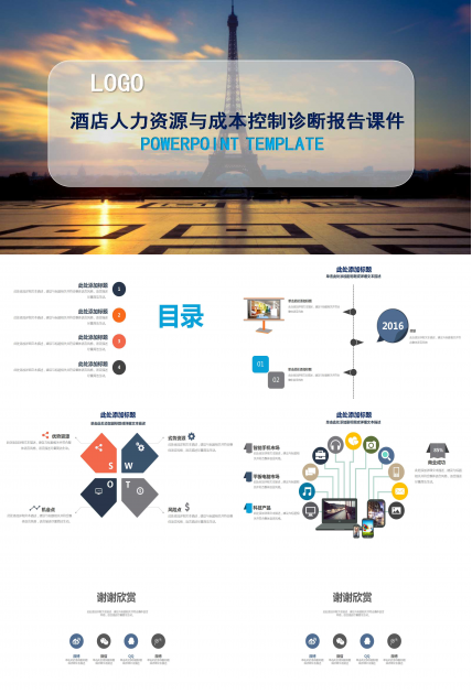 酒店人力资源与成本控制诊断报告PPT课件