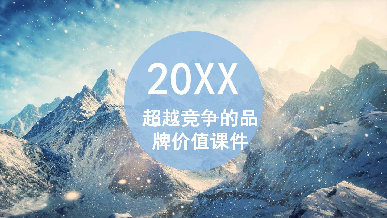 超越竞争的品牌价值PPT课件