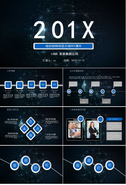 组织结构项目介绍PPT课件