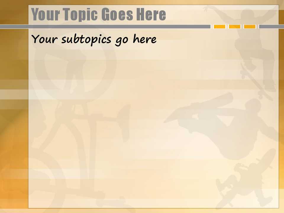 滑板运动PPT模板下载