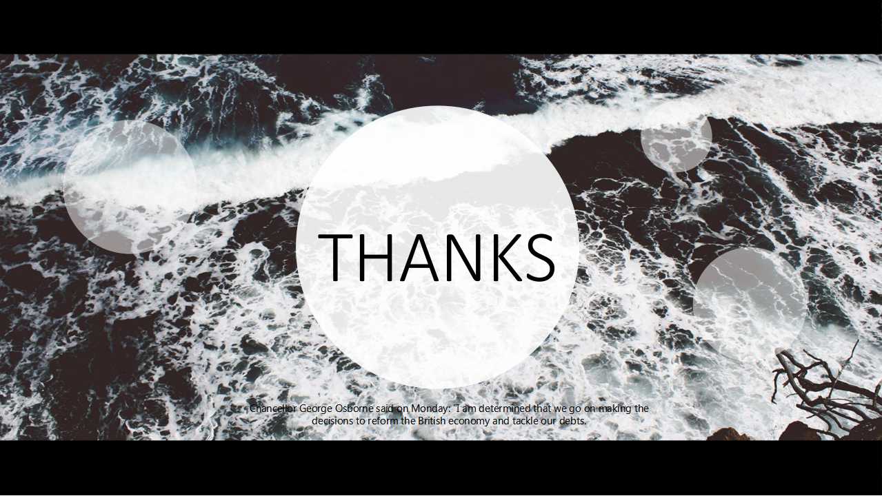 灰色色调的PPT风景模板