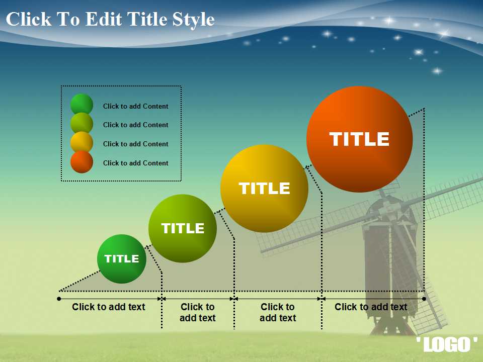 风景PPT模板免费下载_薄暮风车